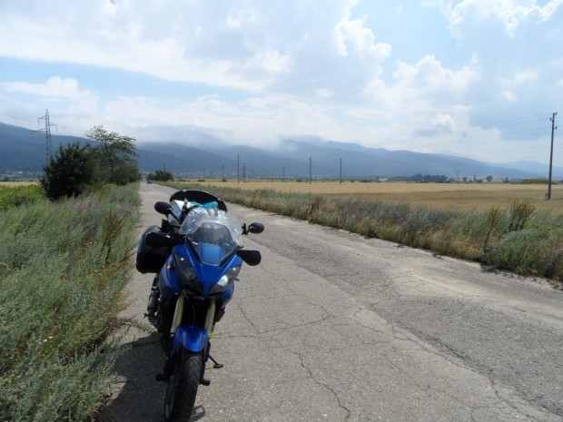 Looking back down the Valley of Roses